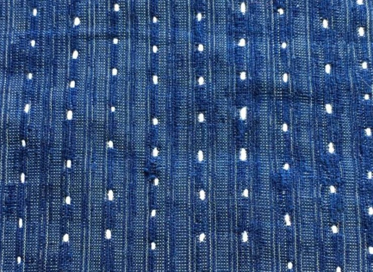 藍染木綿襤褸ボロ端布 081102 - 生活骨董と古布のアンティークショップ 