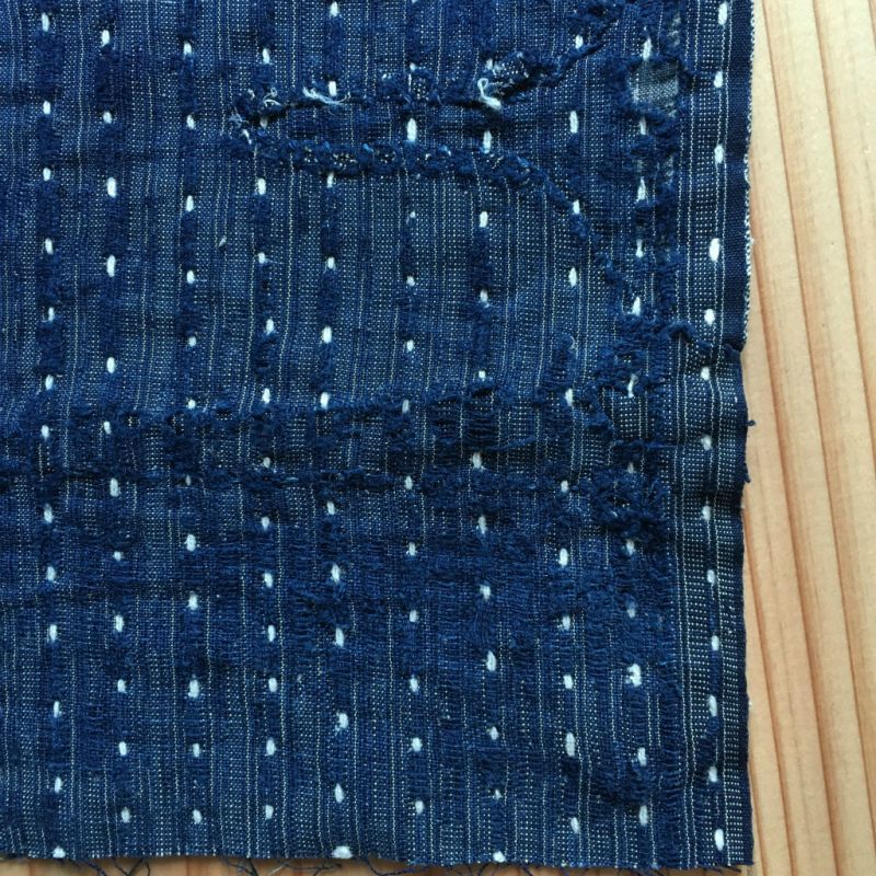 1123A4◇ボロ◇BORO◇襤褸◇刺し子◇SASHIKO◇藍染木綿古布◇大風呂敷 