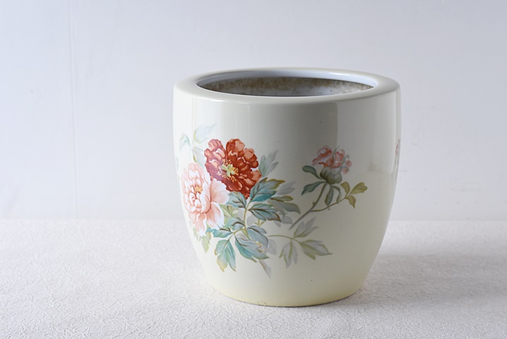 オールドノリタケ ブルーローズ 火鉢 美品 Noritake 日陶