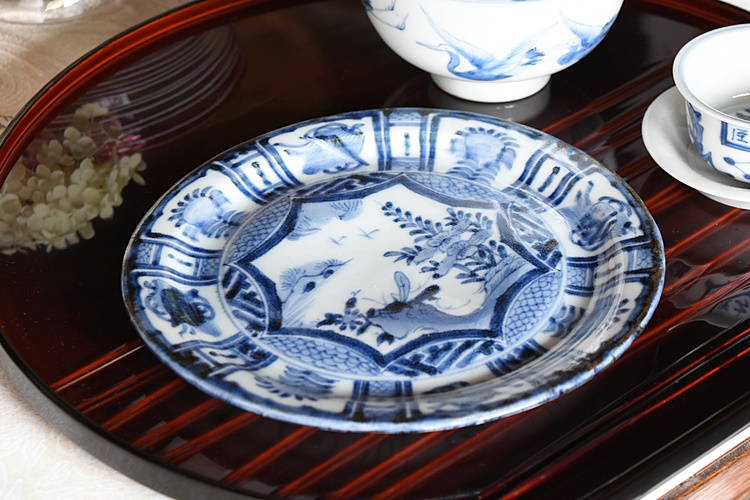 芙蓉手の皿 - 生活骨董と古布のアンティークショップ antique TANTRA
