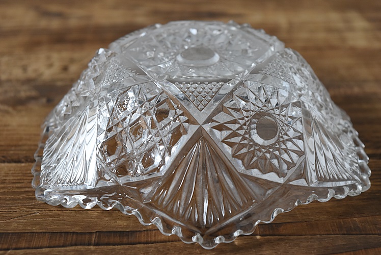 昭和レトロ ガラス星形鉢 - 生活骨董と古布のアンティークショップ 
