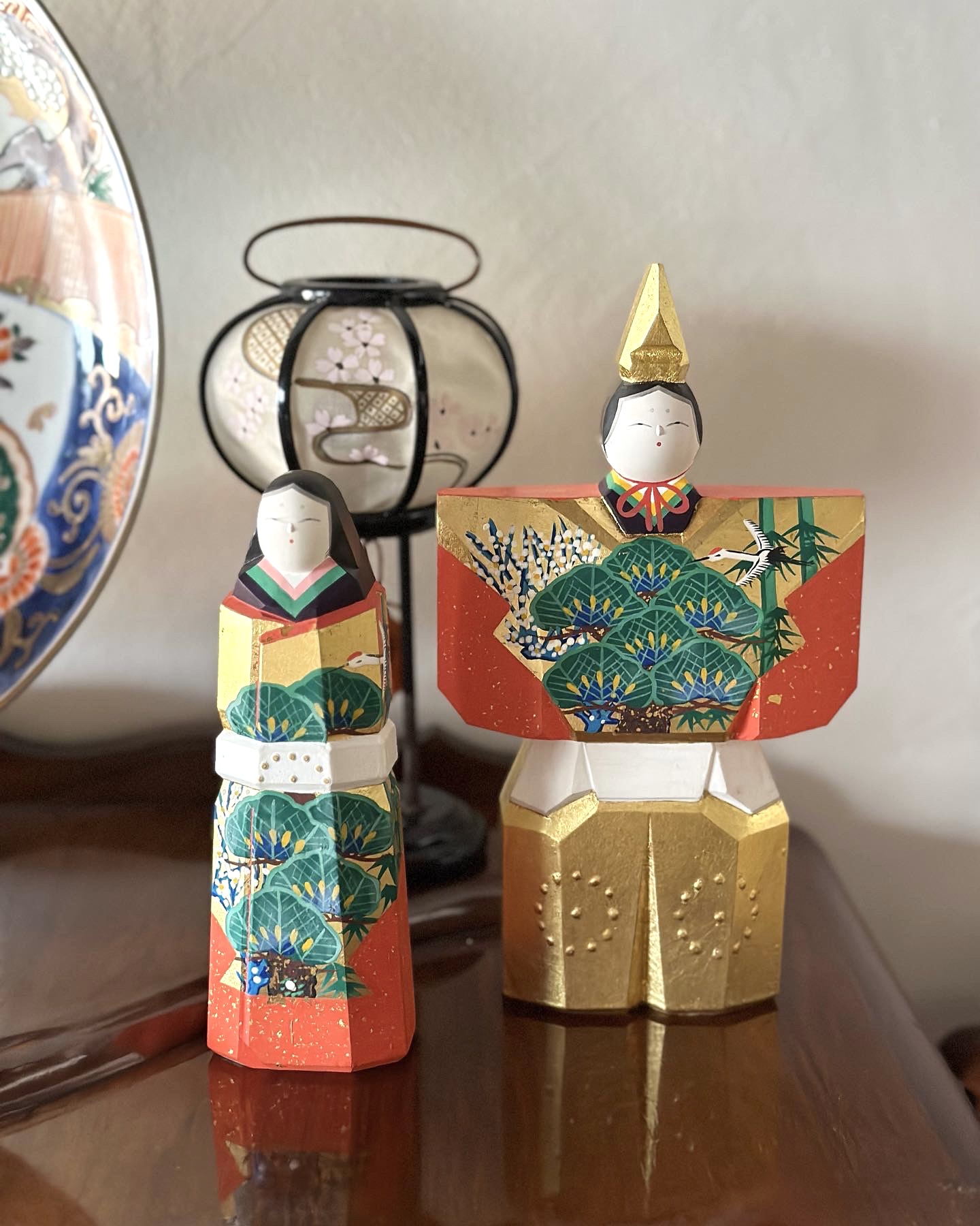 奈良一刀彫 雛人形 川口神泉 - 生活骨董と古布のアンティークショップ 