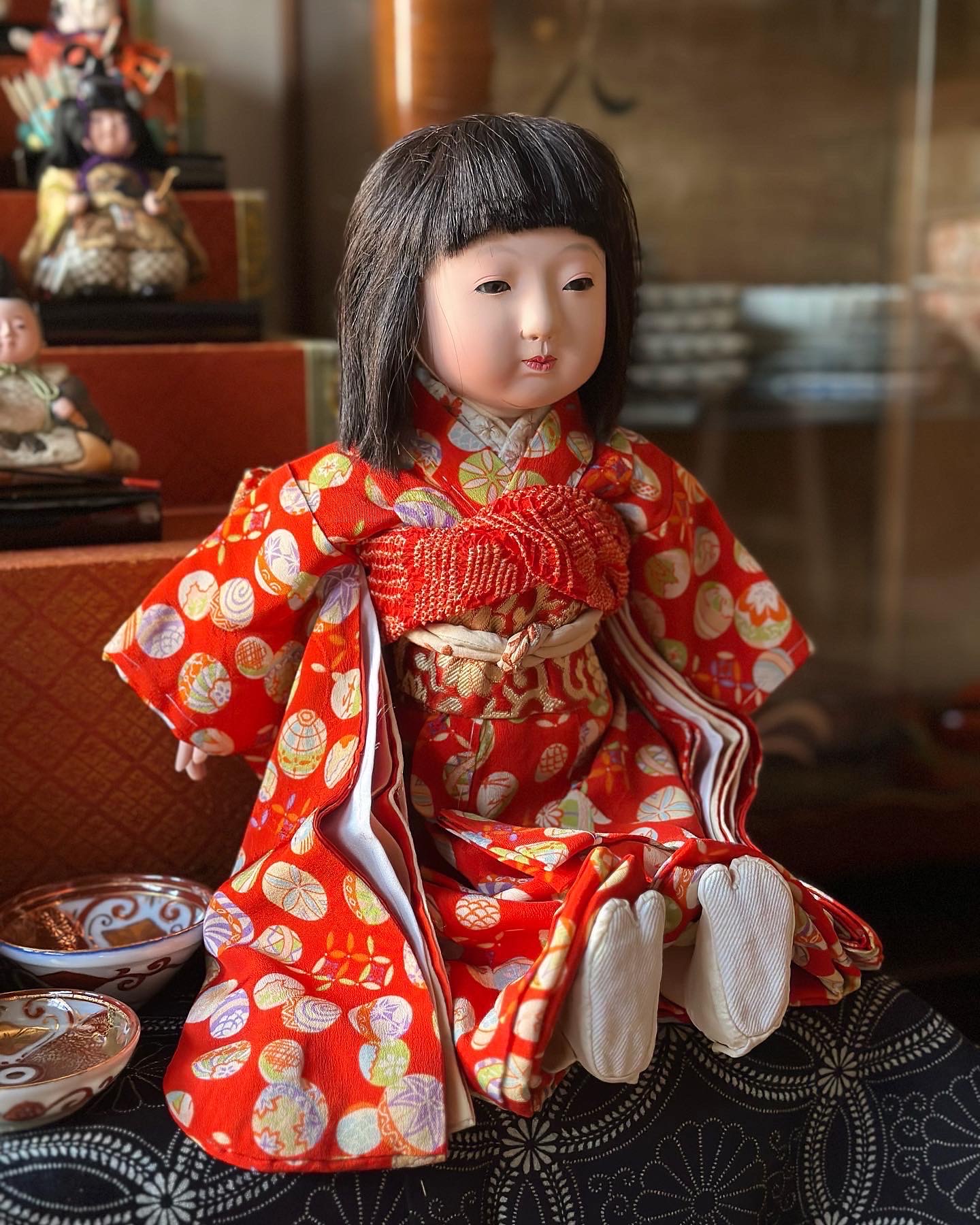 八千代雛 春水 市松人形 - 生活骨董と古布のアンティークショップ 