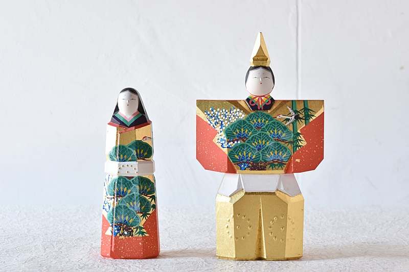 奈良一刀彫 雛人形 川口神泉 - 生活骨董と古布のアンティークショップ 