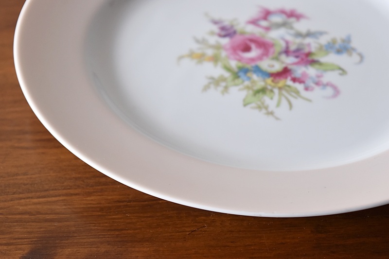 Antique Gold Flower × Bird Small Plate/アンティーク オールド