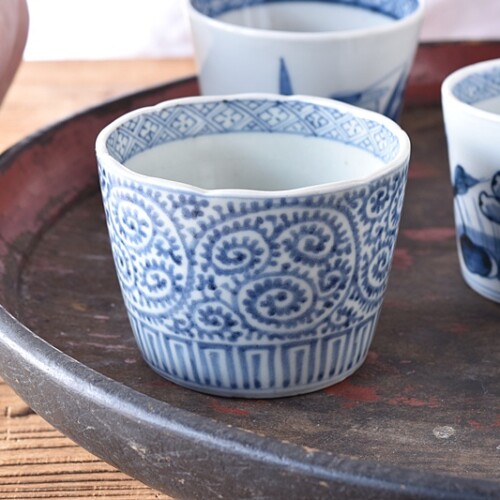 蕎麦猪口 向付 小鉢 - 生活骨董と古布のアンティークショップ antique